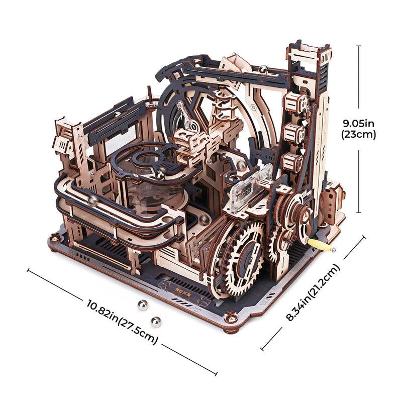 Puzzloria™ | Cosmic Marble Labyrinth - 3D Wooden Mechanical Model Kit - Puzzloria