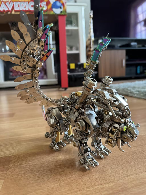 Puzzloria™ | Mechanical Winged Tiger 3D Metal Puzzle 700+ Pieces Customer Review