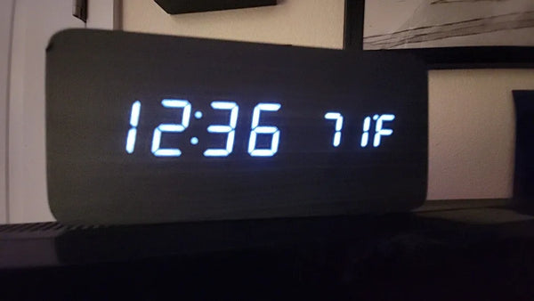 Puzzloria™ | NatureSense Wooden LED Alarm Clock Customer Review
