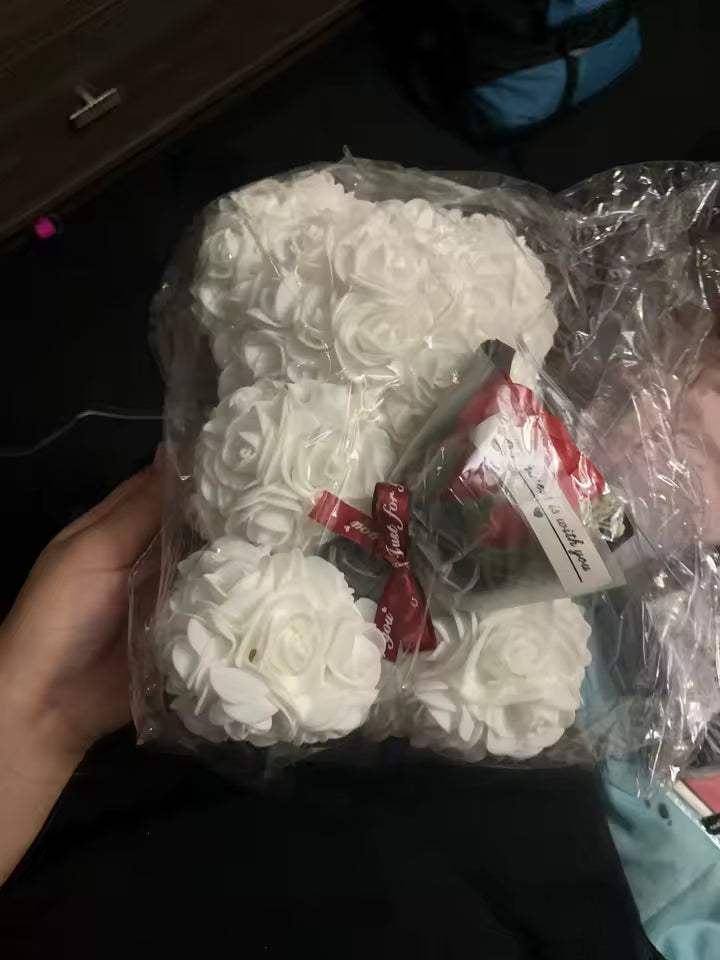 Immortal Rose Bear Artificial Flower Gift Customer Review