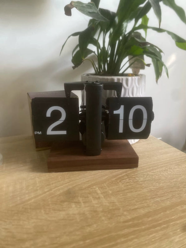 Retro Flip Down Clock with Automatic Rotating Customer Review