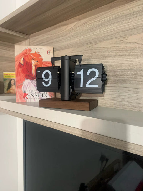 Retro Flip Down Clock with Automatic Rotating Customer Review