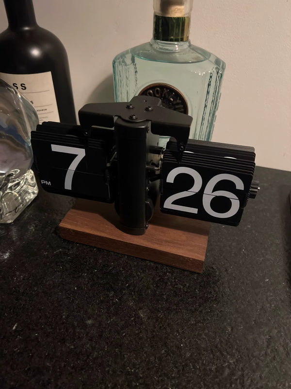 Retro Flip Down Clock with Automatic Rotating Customer Review
