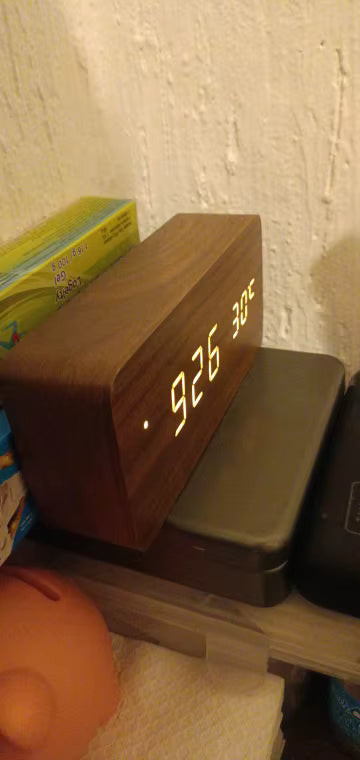 Puzzloria™ | NatureSense Wooden LED Alarm Clock Customer Review