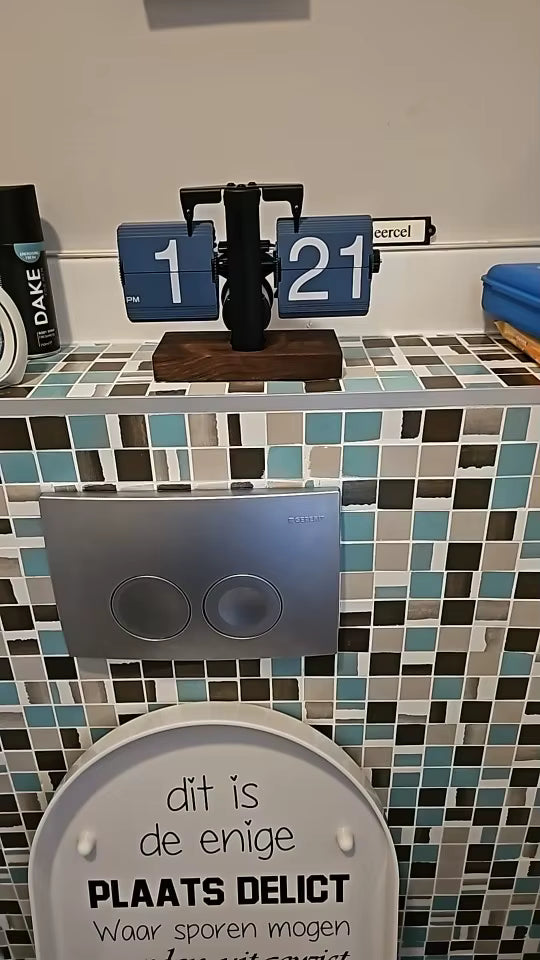 Retro Flip Down Clock with Automatic Rotating Customer Review