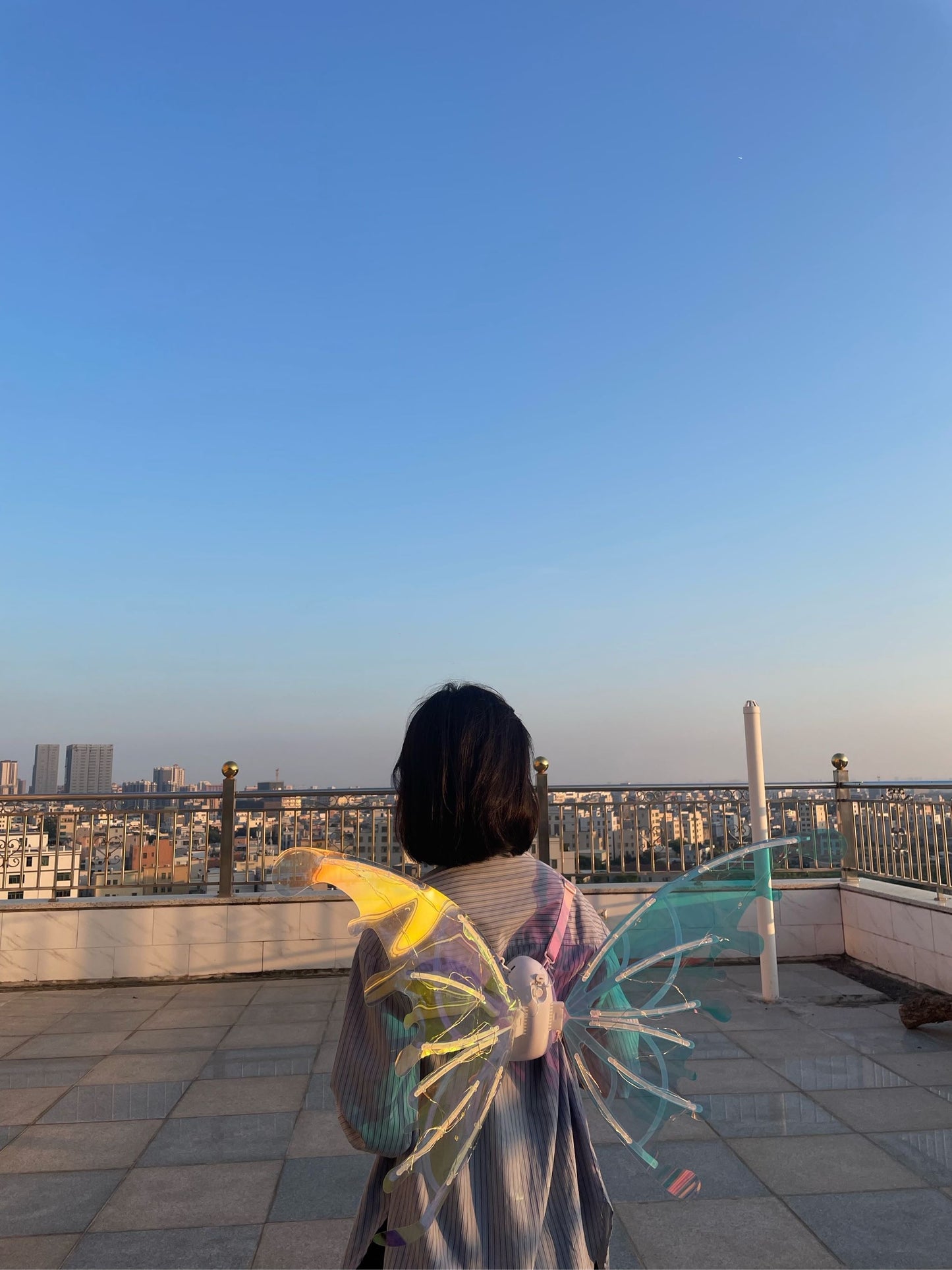 Chrismas Gift Butterfly Wings Fairy Angel Elf LED Glowing Luminous with Music Glowing Cosplay Prop