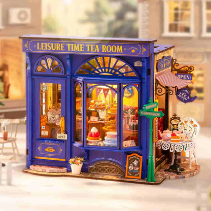 Puzzloria™ | Teatime Escapade DIY Miniature House Kit