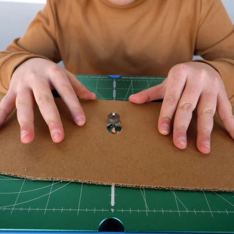 Kid Safe Cardboard Cutter for Ages 3+ | Finger-Safe Power Tool for Creative Projects | STEM Building Toy