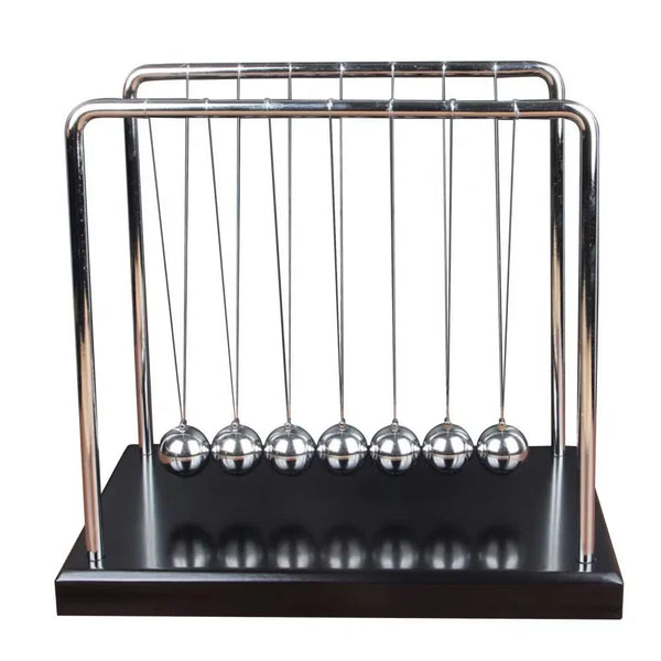 Newton's Cradle physics pendulum desk toy with steel balls demonstrating momentum and energy laws SKU_1748792312012_490  SKU_1748792312012_491 SKU_1748792312012_64