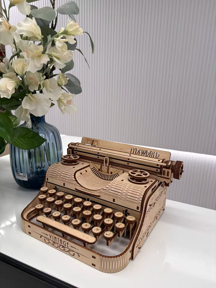Vintage Typewriter Mechanical 3D Wooden Puzzle Customer Review