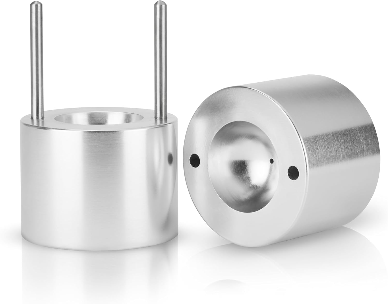 Puzzloria 55mm aluminum ice sphere press maker for cocktails and bar drinks