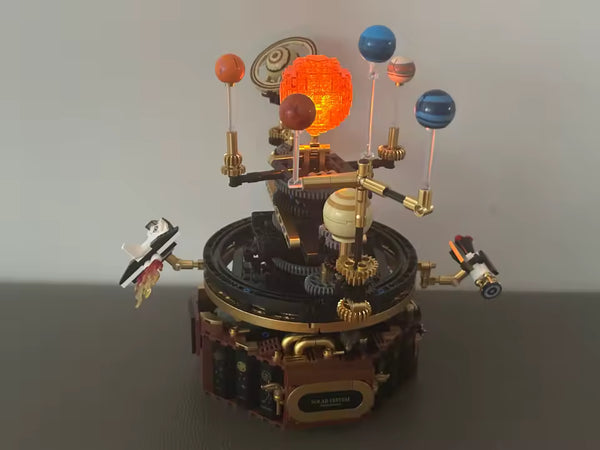 Solar System Building Blocks Electric Orrery Kit with LED Sun Customer Review