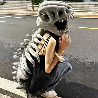 Dinosaur Skeleton Costume Set Dress up Clothing Plush Toys Party Cosplay Toy Kid Adult Dress-Up Creative Funy Gift