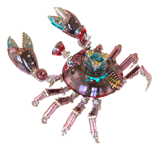 Puzzloria™ | Cybernetic Crab 3D Metal Model Kit