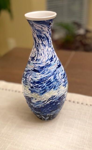 Puzzloria™ | Creative 3D Puzzle Flower Vase - Deep Blue Customer Review