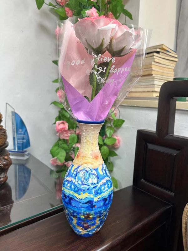 Puzzloria™ | Creative 3D Puzzle Flower Vase - Starry Night Customer Review