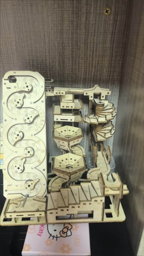 Electric Mechanical Marble Run 3D Wooden Puzzle Customer Review
