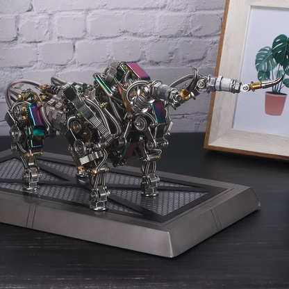 Puzzloria™ | DIY 3D Metal Mechanical Bull Animal Model Assembly Kit 1087Pcs