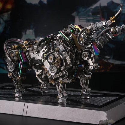 Puzzloria™ | DIY 3D Metal Mechanical Bull Animal Model Assembly Kit 1087Pcs