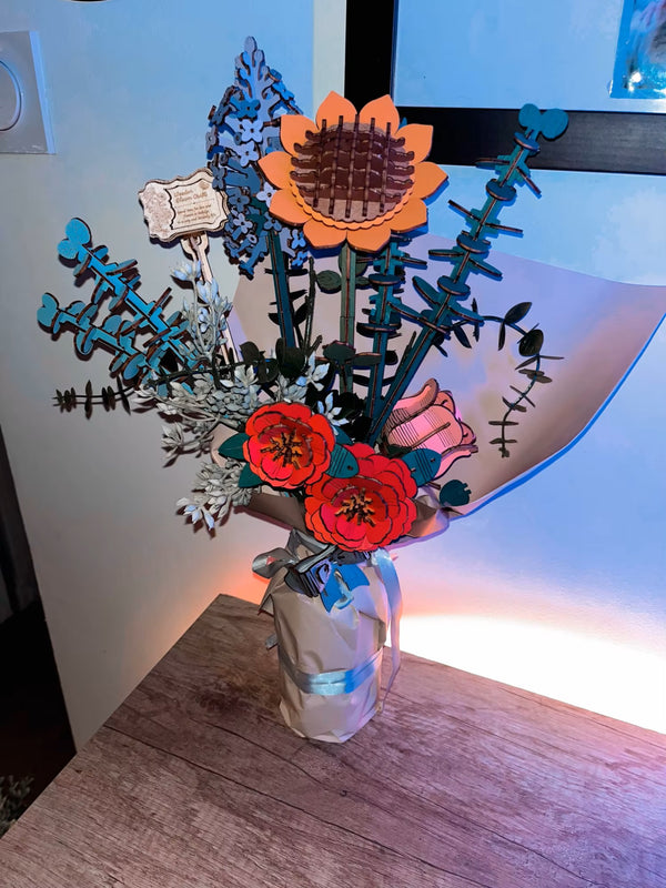 Puzzloria™ | Eternal Bloom 3D Wooden Puzzle Bouquet - Bouquet Customer Review