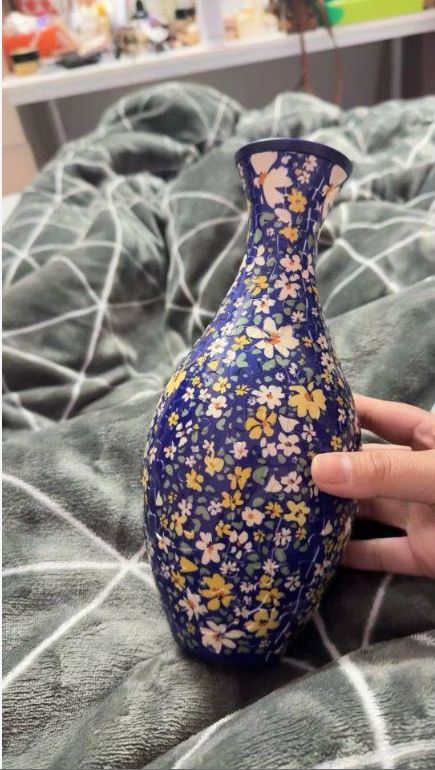 Puzzloria™ | Creative 3D Puzzle Flower Vase - Blue Customer Review