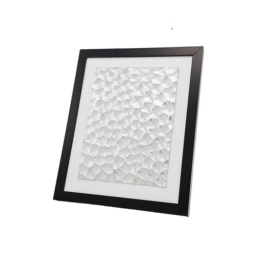 3D Metal Wall Art Geometric CNC Aluminum Frame Modern Home Office Decor Sculpture