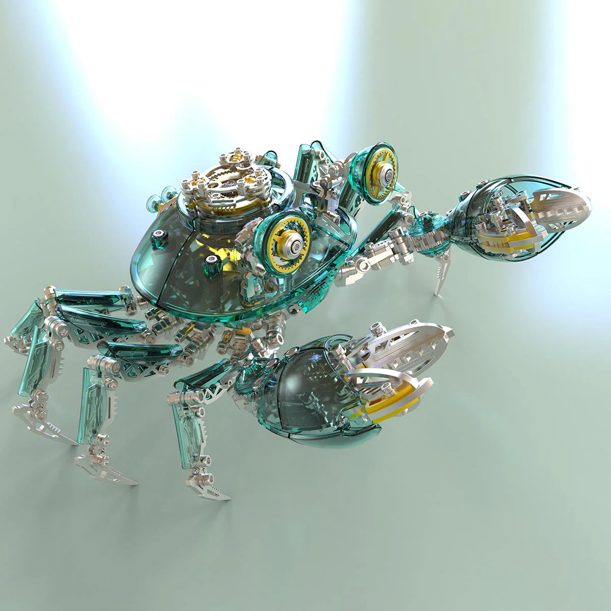 Puzzloria™ | Cybernetic Crab 3D Metal Model Kit