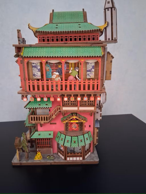 Puzzloria™ | 3D Wooden Puzzle Onsen Saga Miniature kit Customer Review