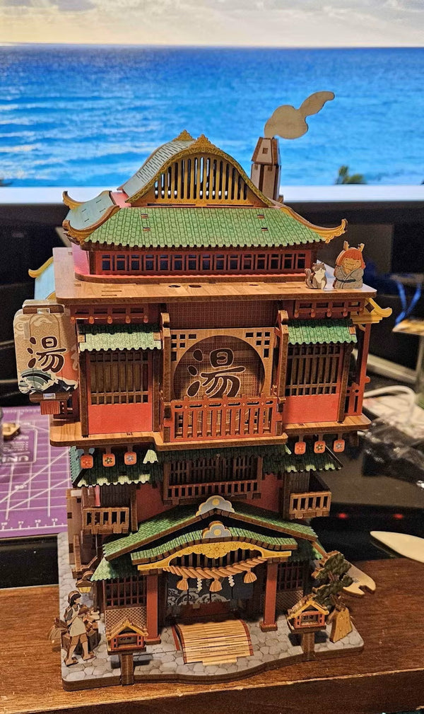 Puzzloria™ | 3D Wooden Puzzle Onsen Saga Miniature kit Customer Review