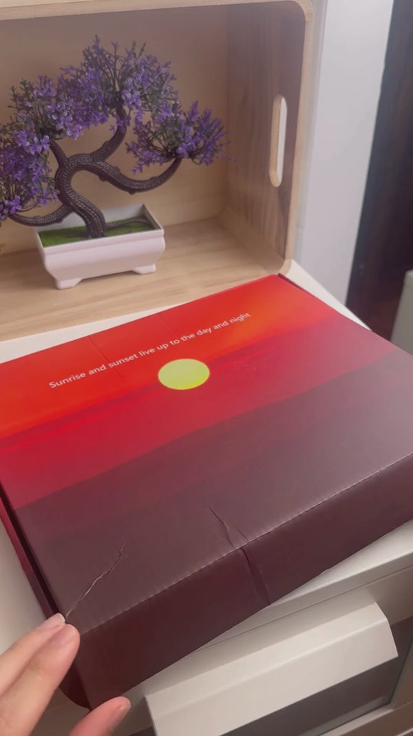 Kinetic Sunrise Sunset Hand Pulled Wall Lamp - Adjustable Dual Rope Night Light - Bedroom Decorative Lighting Video Review Thumbnail