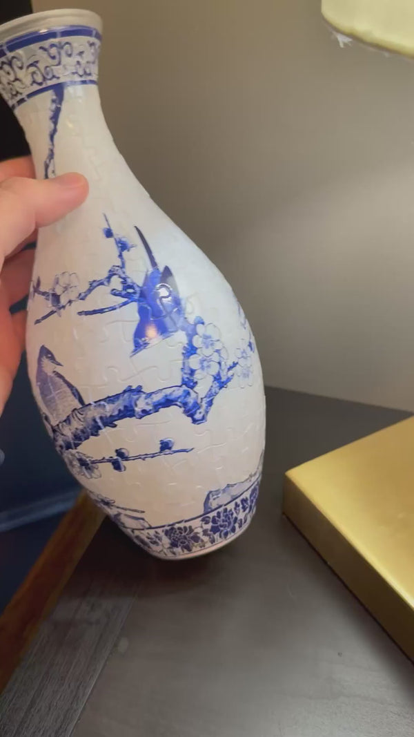 Puzzloria™ | Creative 3D Puzzle Flower Vase - White Video Review Thumbnail