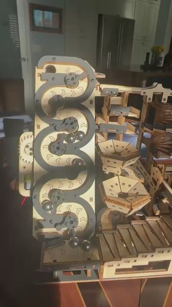 Electric Mechanical Marble Run 3D Wooden Puzzle Video Review Thumbnail