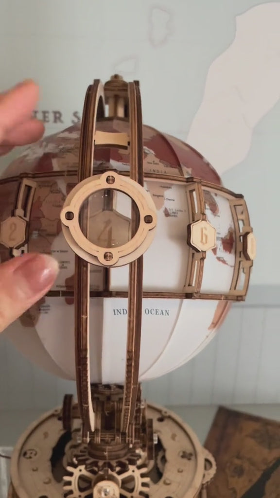 Puzzloria™ | Illuminated Globe 3D Wooden Puzzle Video Review Thumbnail