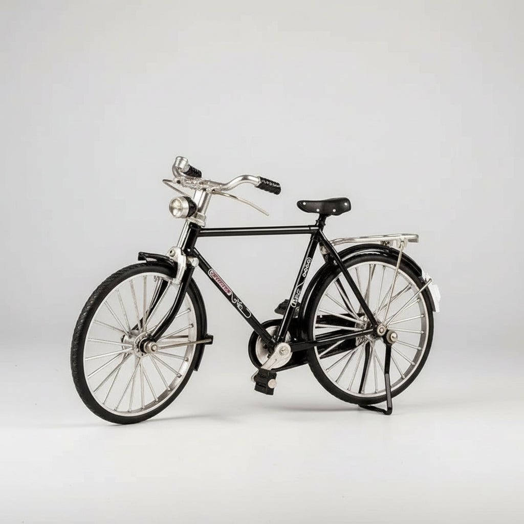 1:10 scale DIY retro bicycle model kit zinc alloy 51-piece assembly collectible by Puzzloria