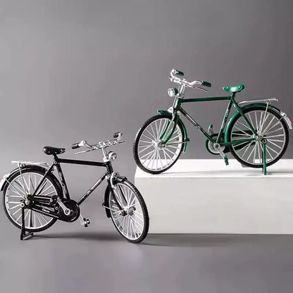 1:10 scale DIY retro bicycle model kit zinc alloy 51-piece assembly collectible by Puzzloria