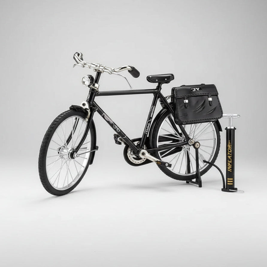 1:10 scale DIY retro bicycle model kit zinc alloy 51-piece assembly collectible by Puzzloria