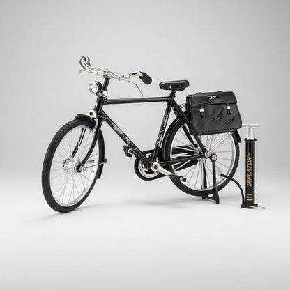 1:10 scale DIY retro bicycle model kit zinc alloy 51-piece assembly collectible by Puzzloria