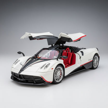 1:18 pagani huayra diecast model car alloy hypercar replica with light and sound for adult collectors and gift – Blue, Purple, White