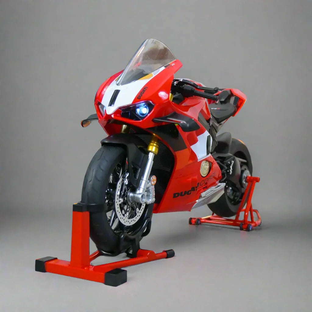 ducati corse v4r 1 6 scale diecast bike replica with opening fairings pull back motor display shelf gift for ducati fans