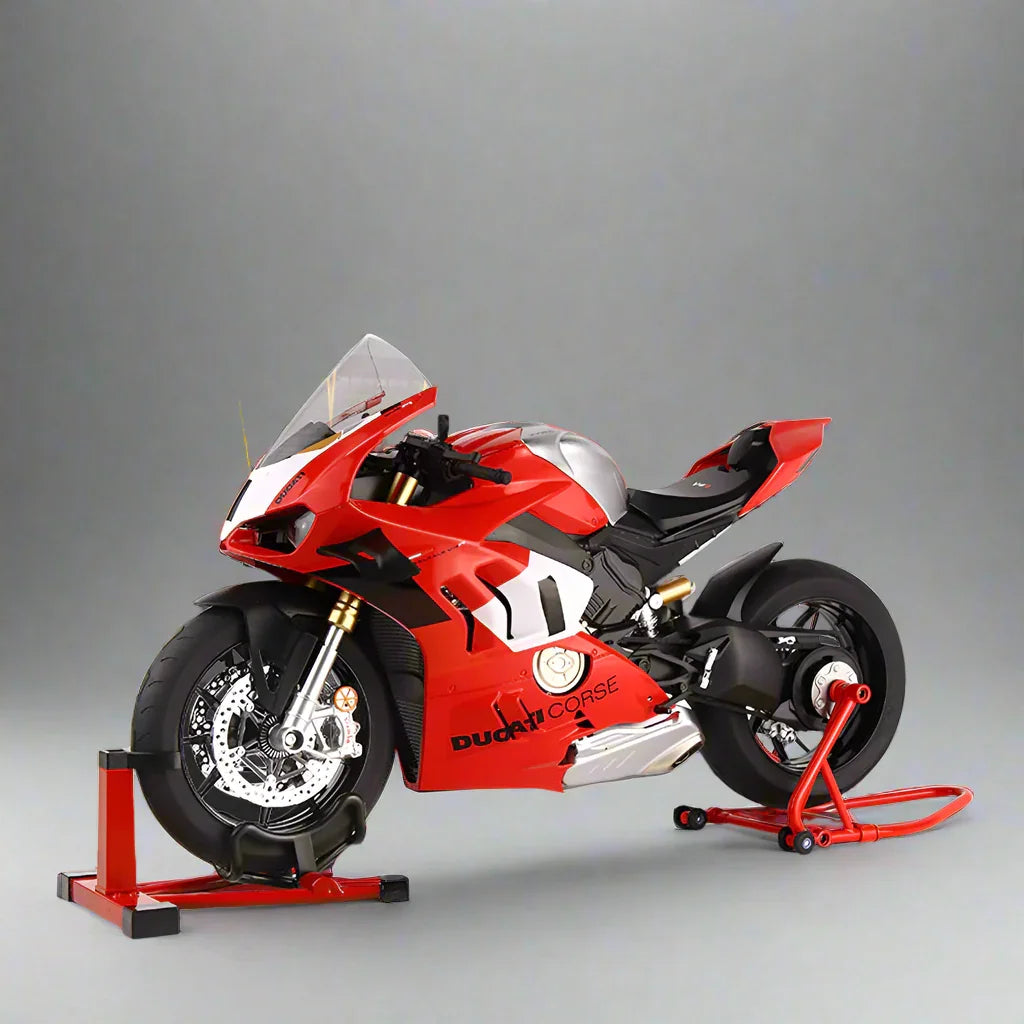 1 6 motorcycle model ducati panigale v4r heavyweight metal alloy bodywork brembo brake calipers fathers day gift for him