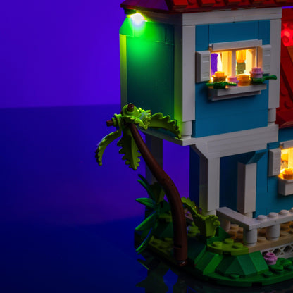 Puzzloria™ | Light Kit for LEGO® Disney Lilo and Stitch Beach House - Puzzloria