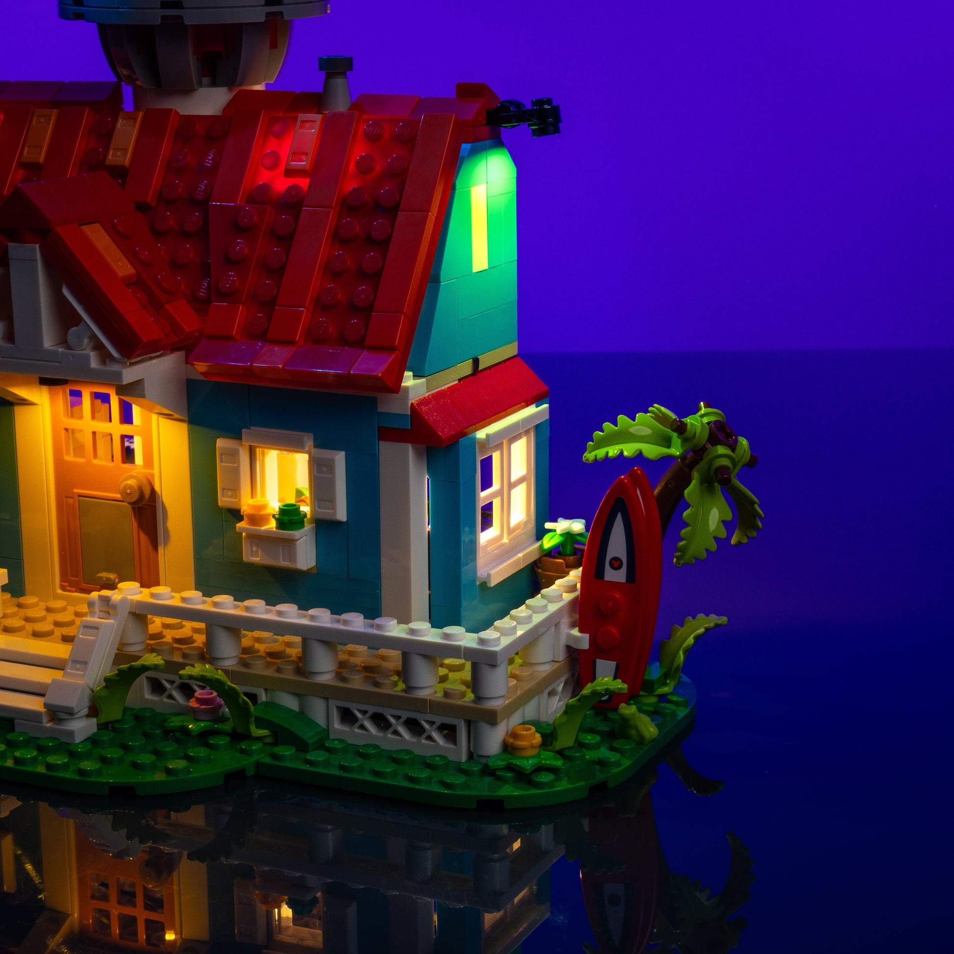 Puzzloria™ | Light Kit for LEGO® Disney Lilo and Stitch Beach House - Puzzloria