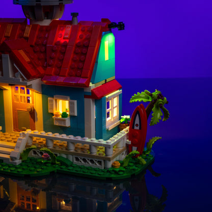 Puzzloria™ | Light Kit for LEGO® Disney Lilo and Stitch Beach House - Puzzloria