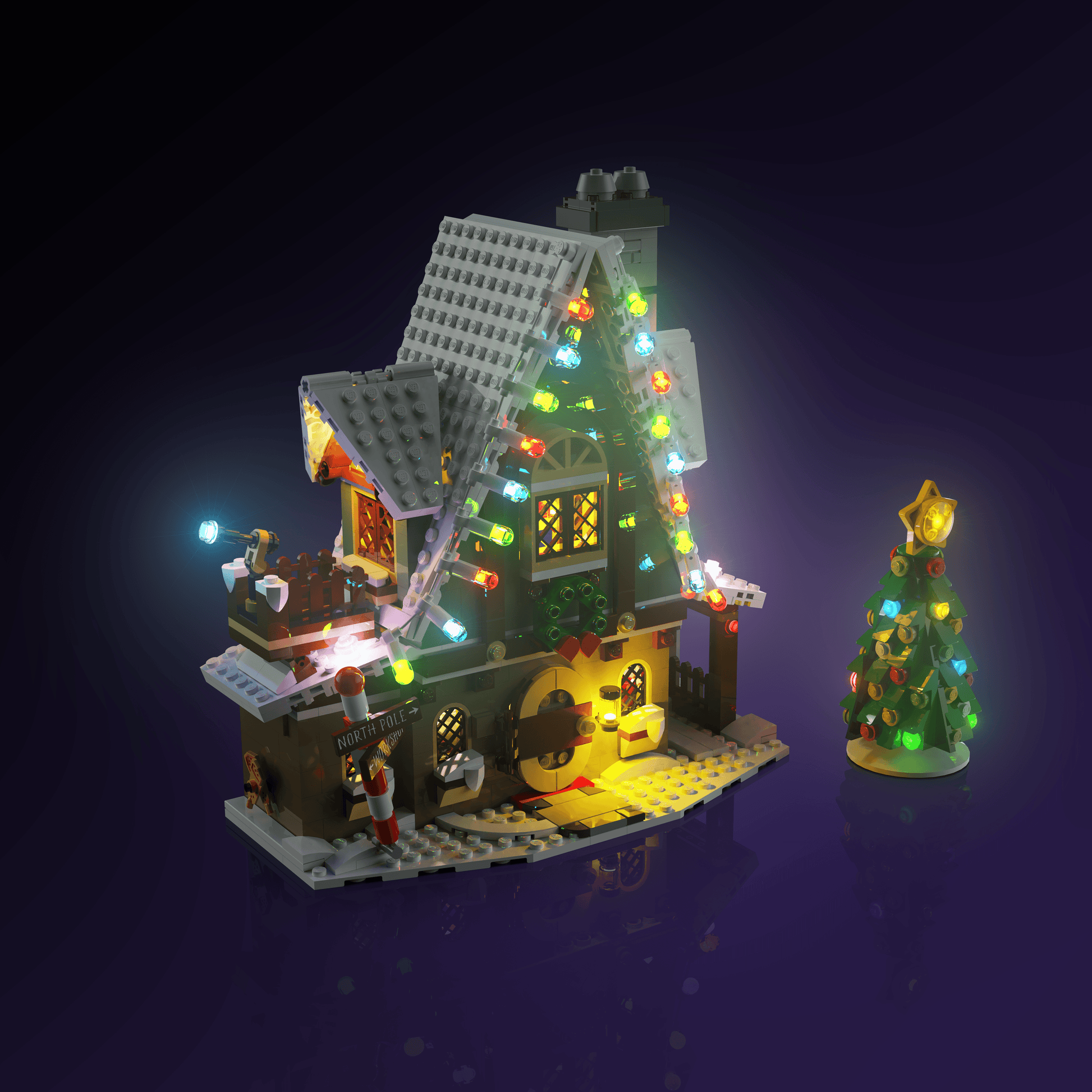 Puzzloria™ | Light Kit for LEGO® Elf Club House - Puzzloria