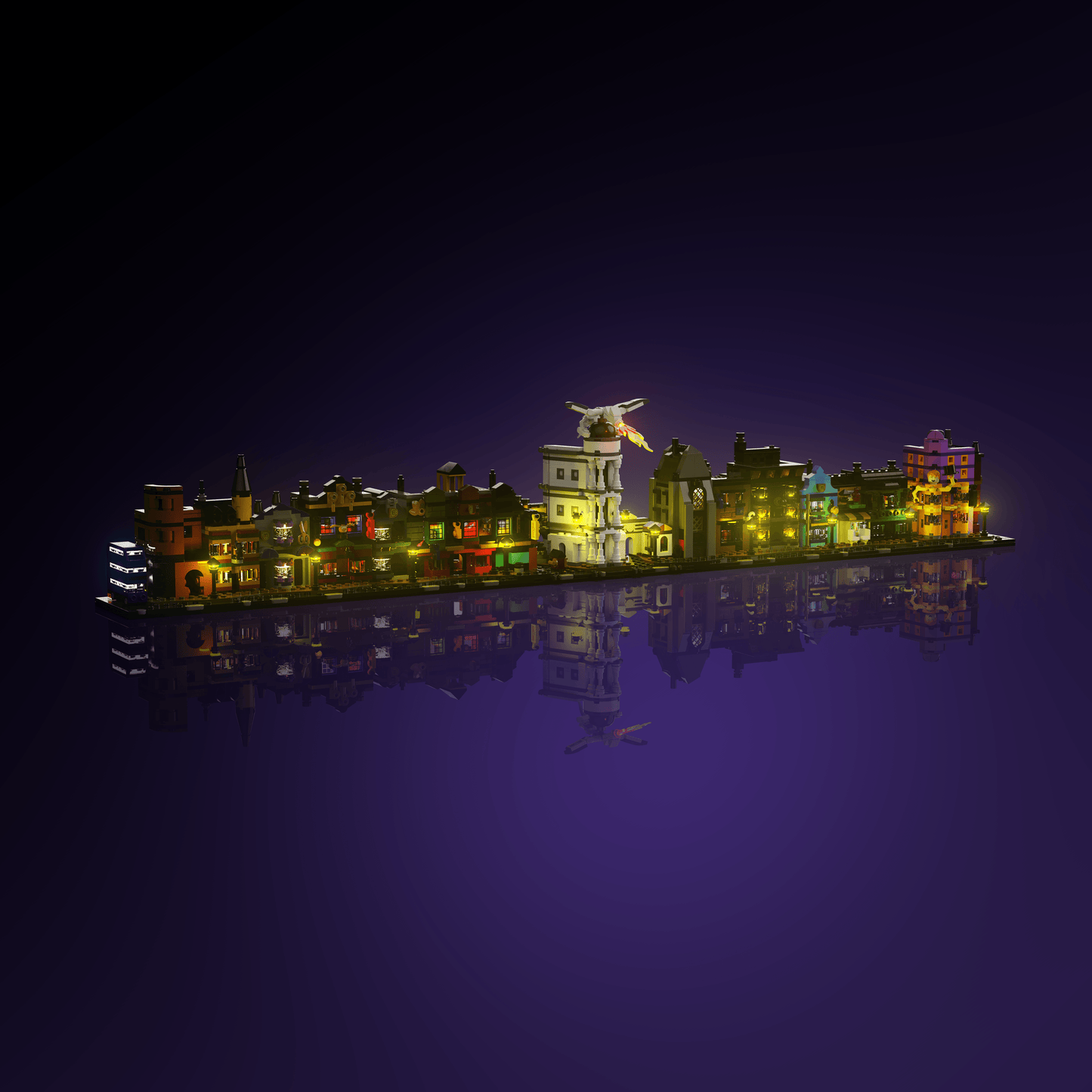 Puzzloria™ | Light Kit for LEGO® Harry Potter Diagon Alley Wizarding Shops - Puzzloria