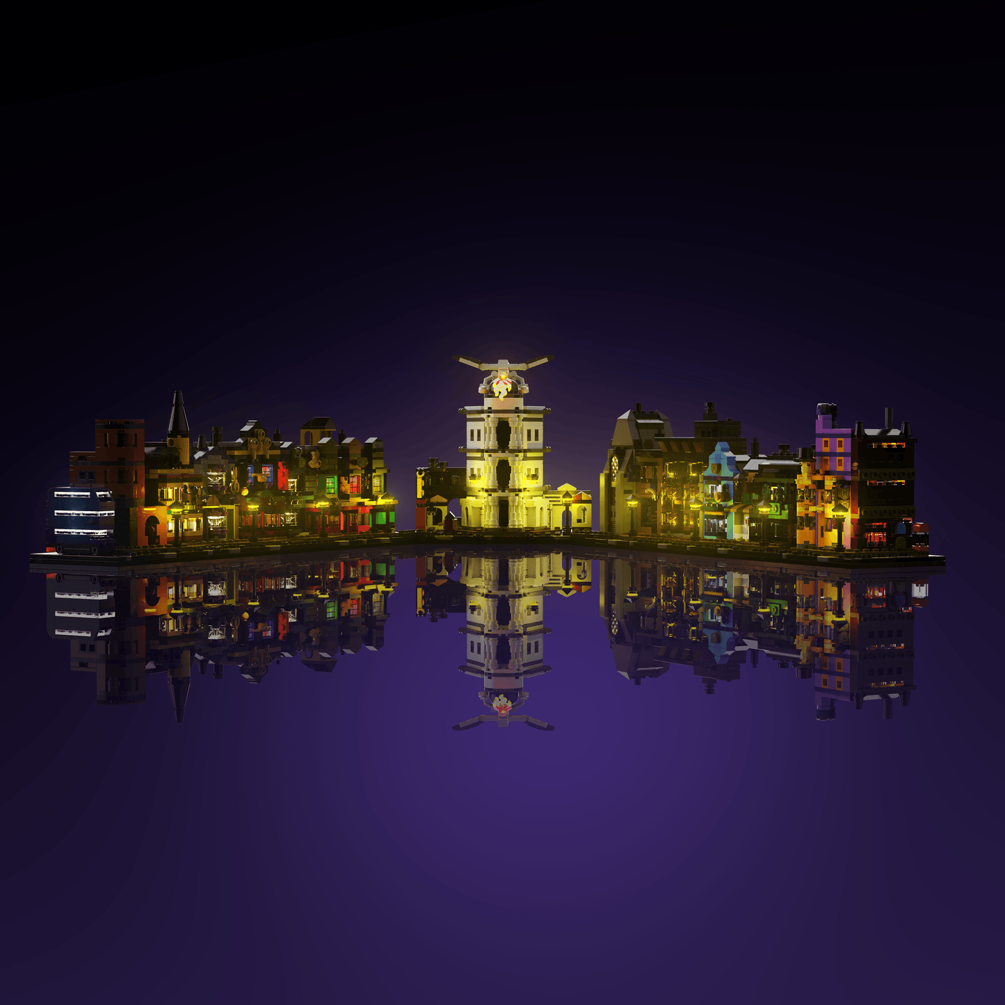 Puzzloria™ | Light Kit for LEGO® Harry Potter Diagon Alley Wizarding Shops - Puzzloria