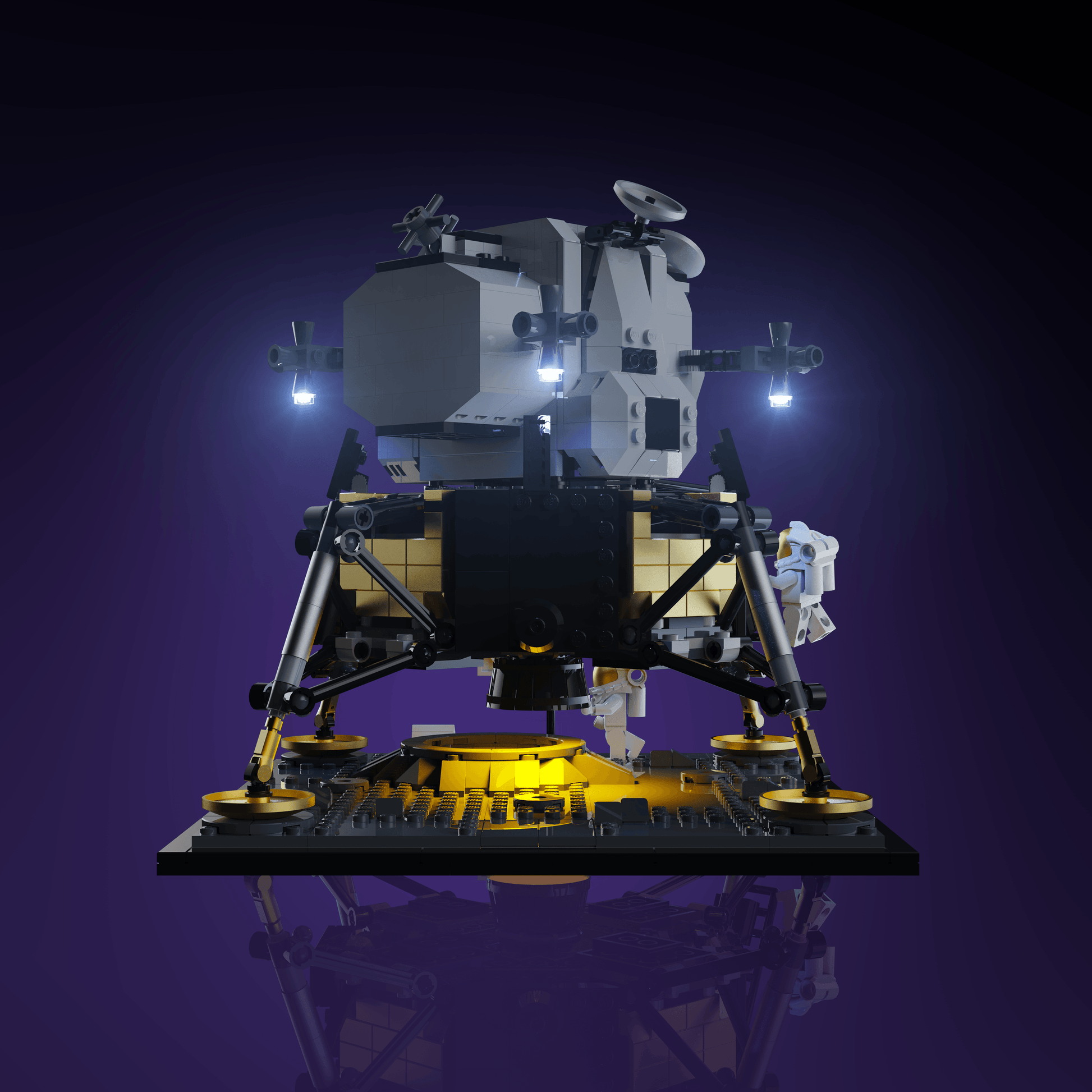 Puzzloria™ | Light Kit for LEGO® NASA Apollo 11 Lunar Lander - Puzzloria