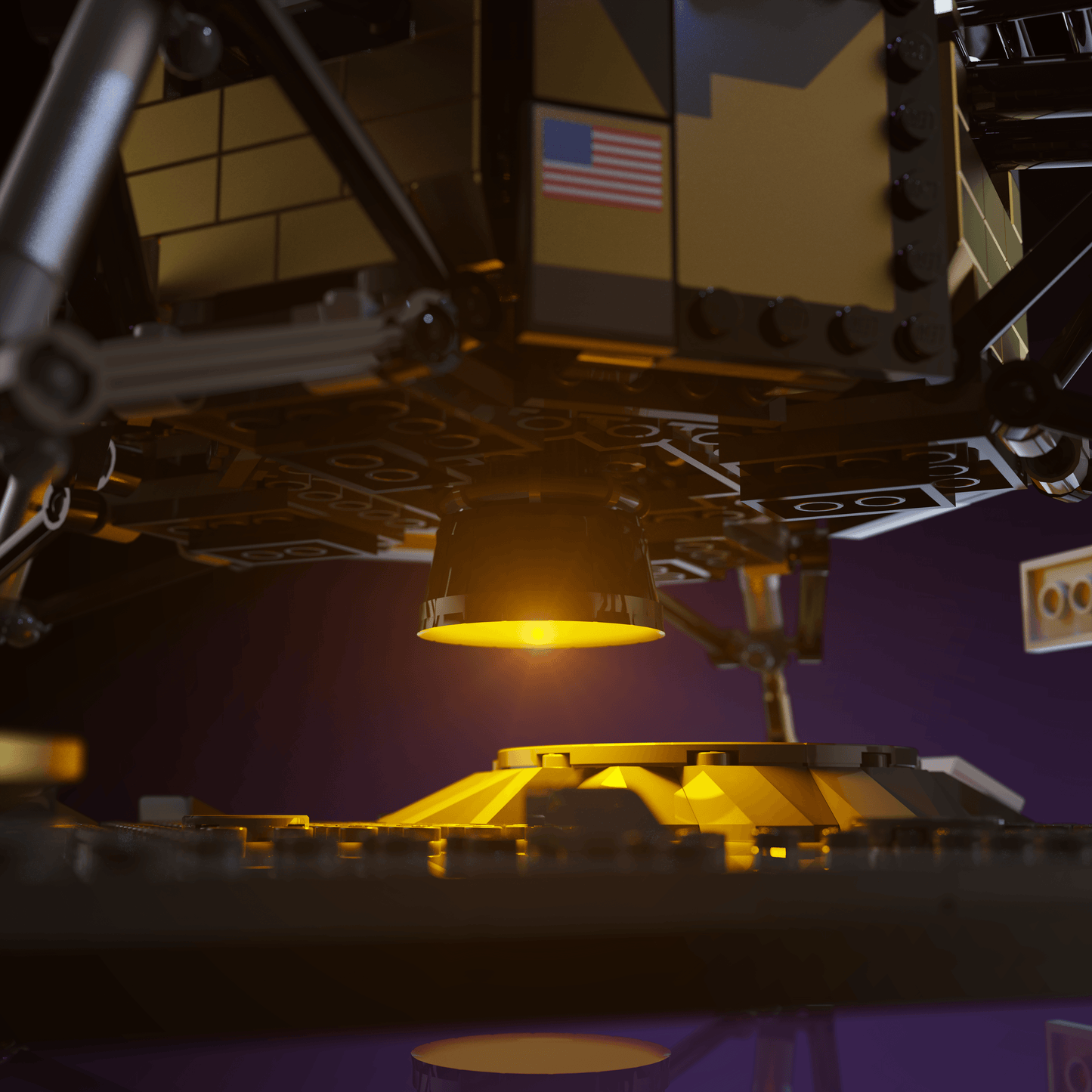 Puzzloria™ | Light Kit for LEGO® NASA Apollo 11 Lunar Lander - Puzzloria