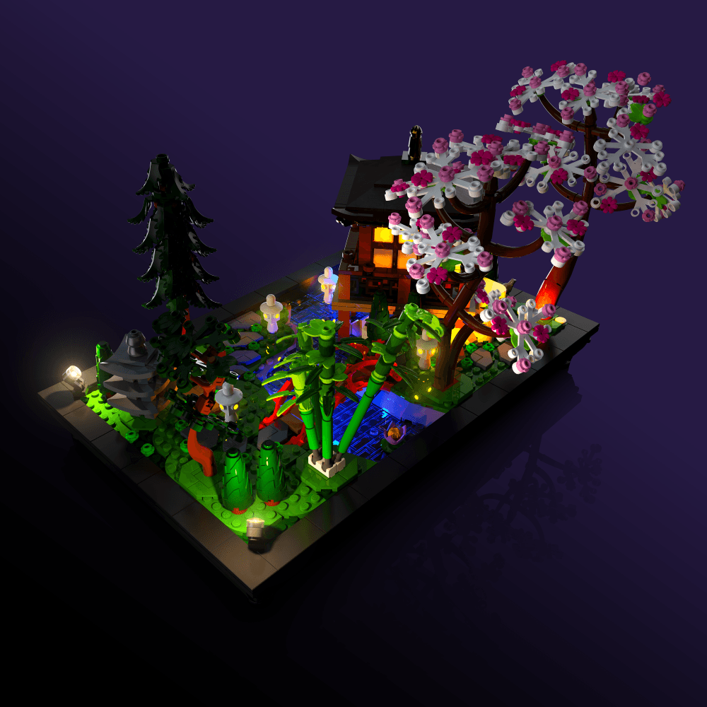 Puzzloria™ | Light Kit for LEGO® Tranquil Garden - Puzzloria