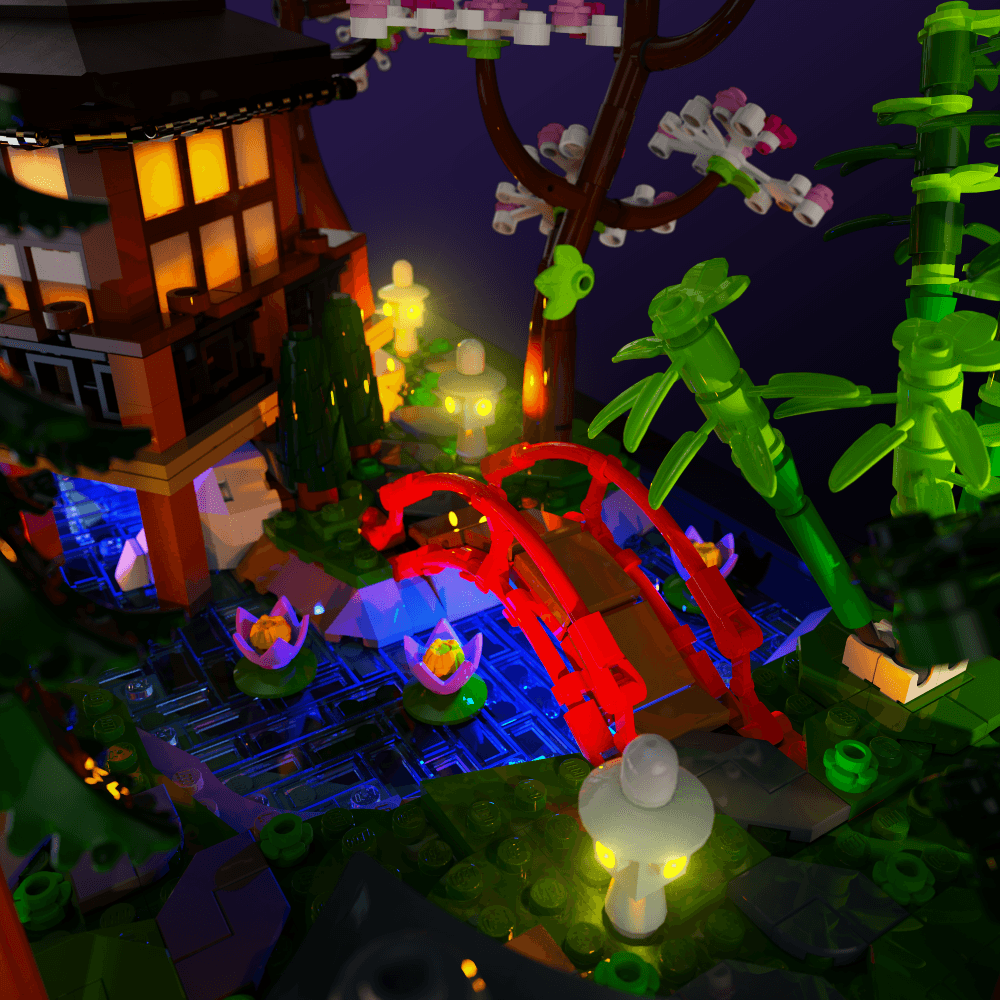Puzzloria™ | Light Kit for LEGO® Tranquil Garden - Puzzloria